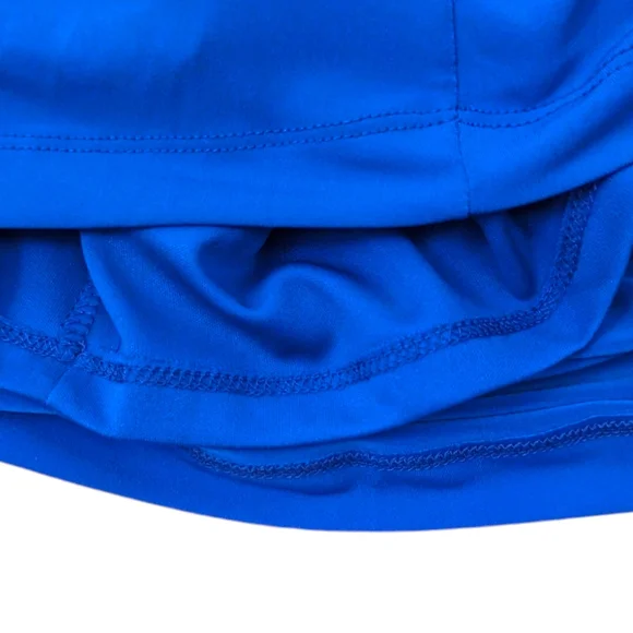 Tahari Lace Up Stretch Sheath Dress Womens Medium NEW Blue Career Work Dress - Picture 8 of 13